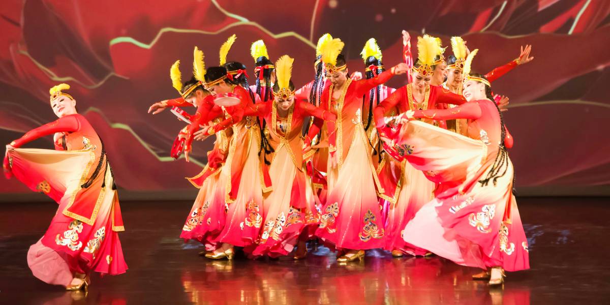 dancers on stage performing